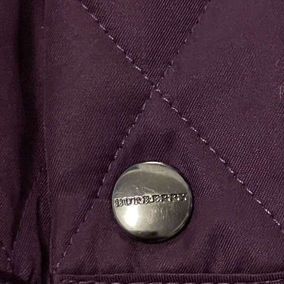Burberry Quilted purple double zip jacket - Picture 6 of 14